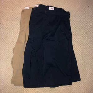 3 Pairs Old Navy Boys Uniform Short Sz 14